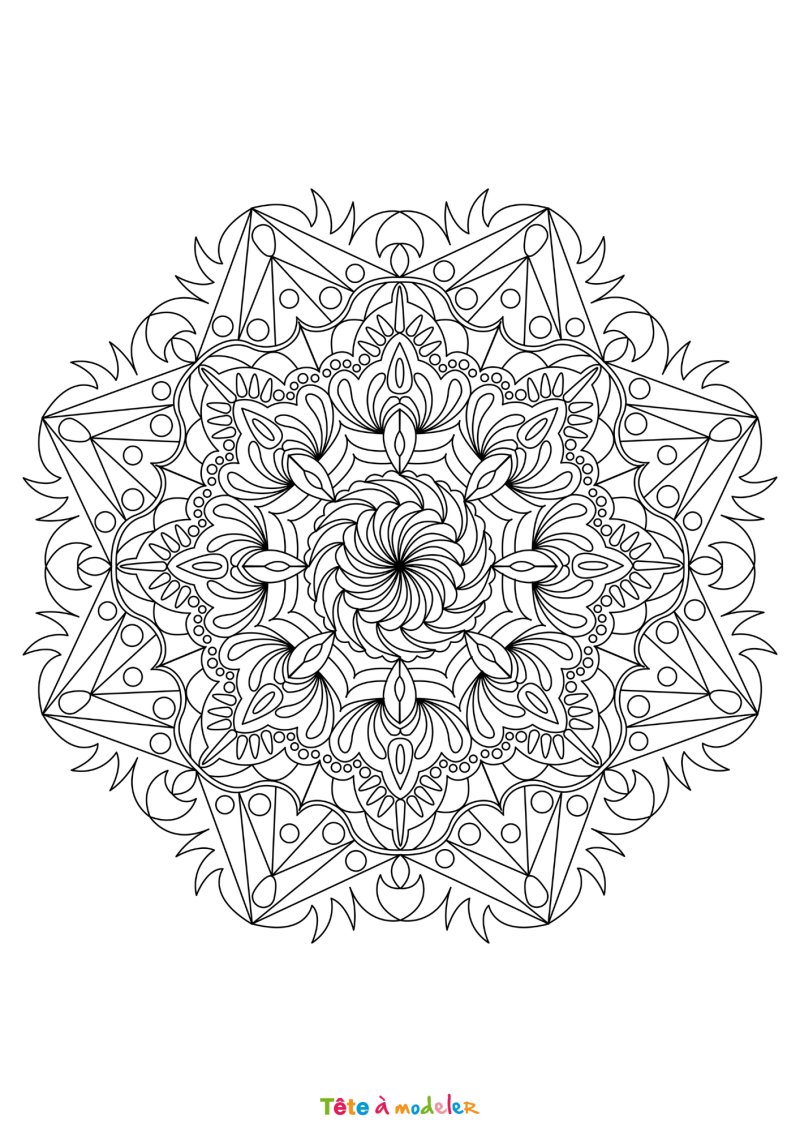 Coloriage adulte facile