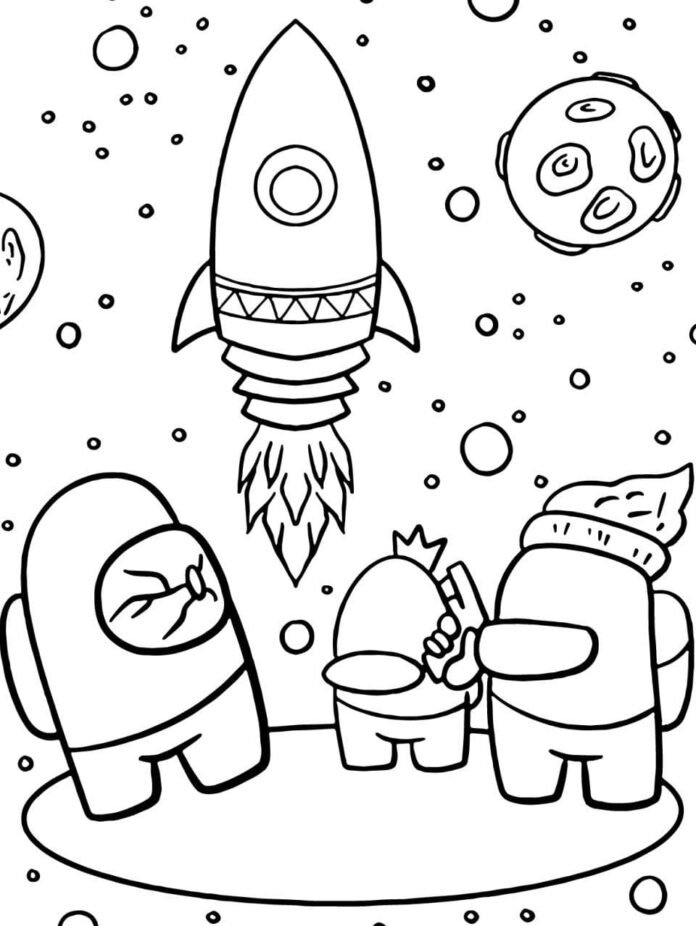 Coloriage Among Us gratuit