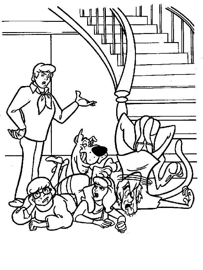 Coloriage amusant de Scooby Doo