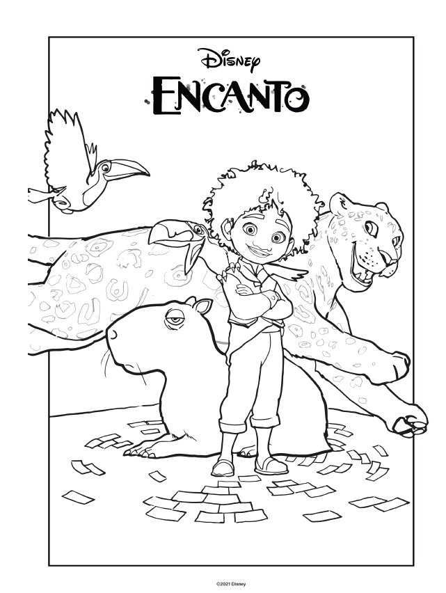 Coloriage Antonio Madrigal d'Encanto