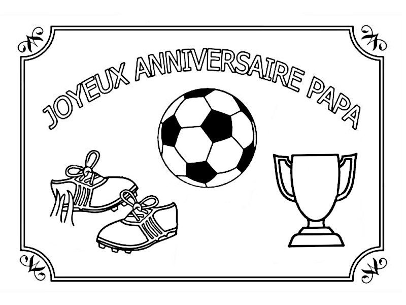 Coloriage anniversaire papi