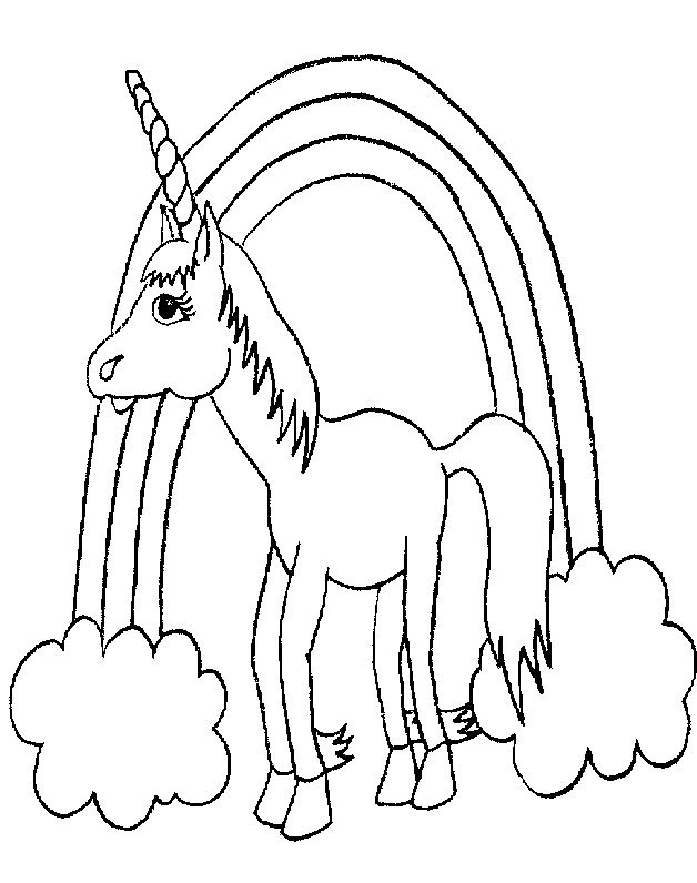 Coloriage Arc en ciel #4