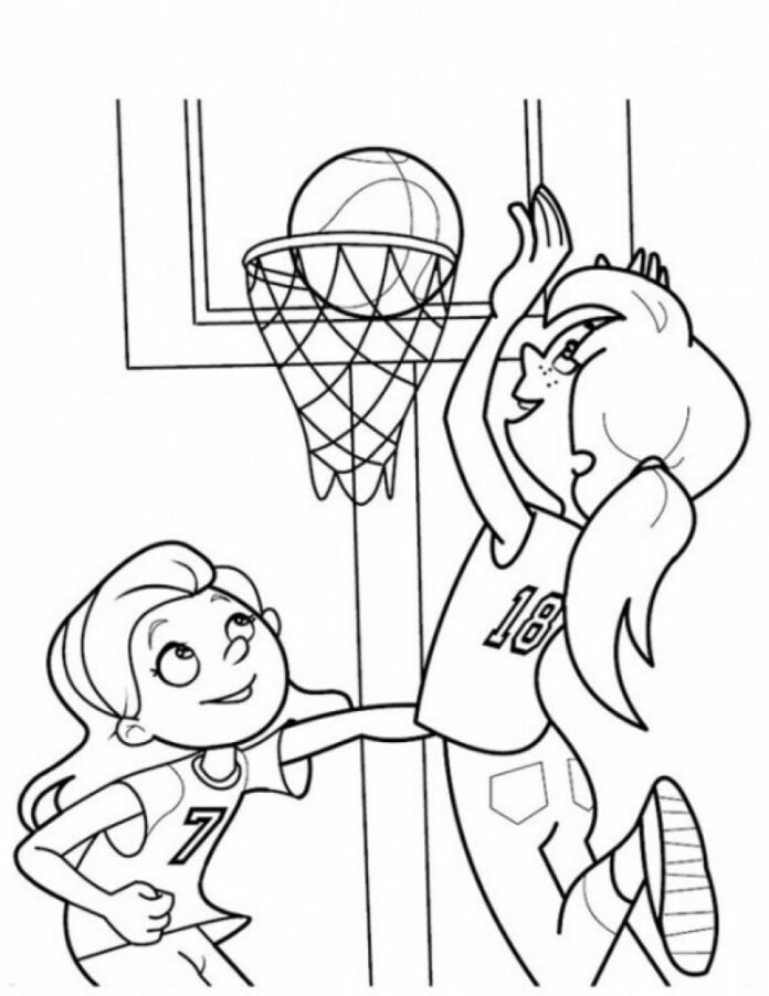 Coloriage au basket en ligne