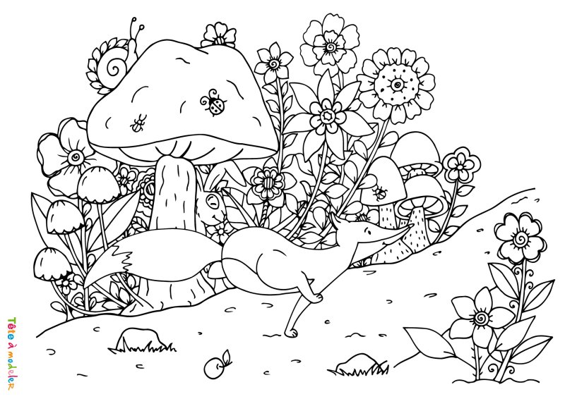 Coloriage automne #03