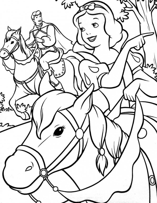 Coloriage Blanche neige #5