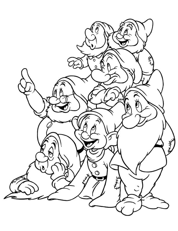 Coloriage Blanche neige #6