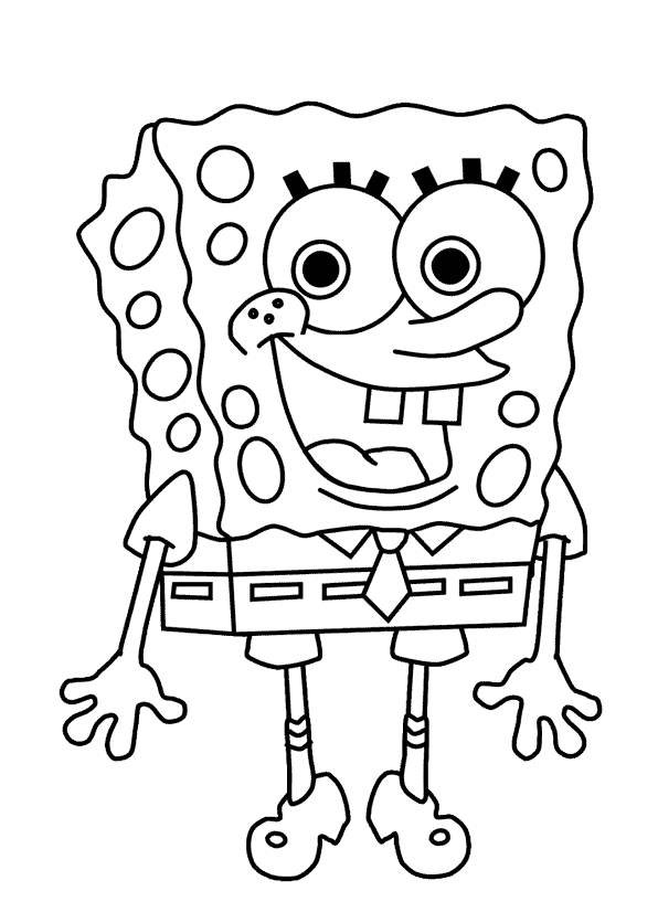 Coloriage Bob l'éponge carré