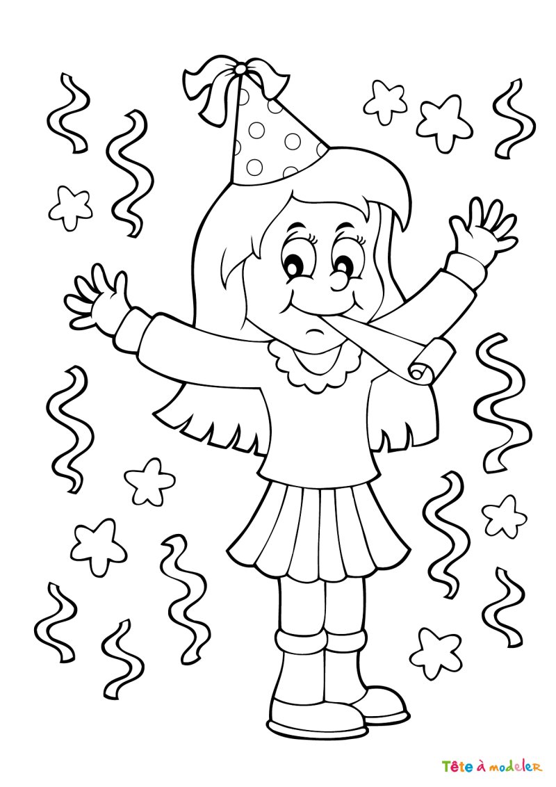 Coloriage bonne année #03
