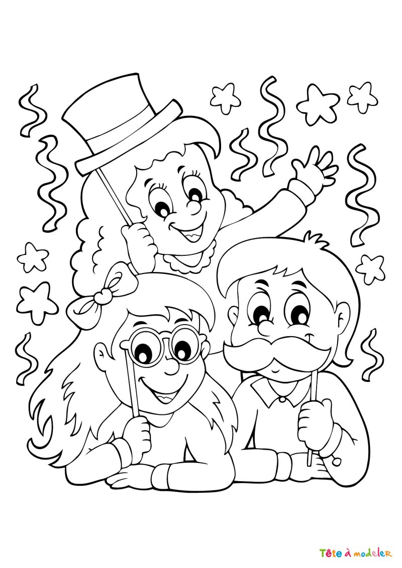 Coloriage bonne année #07