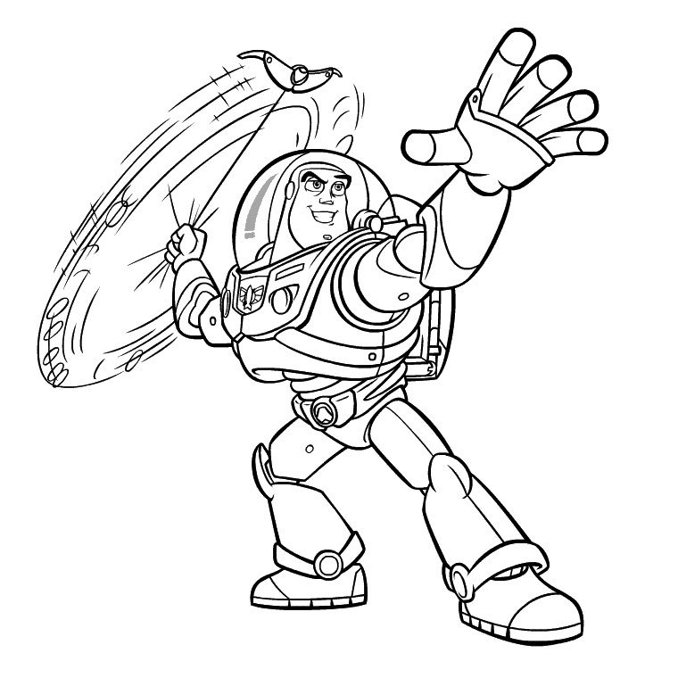 Coloriage Buzz l'éclair de Toy Story