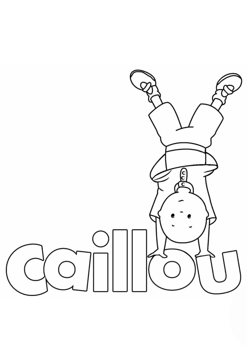 Coloriage Caillou en pdf