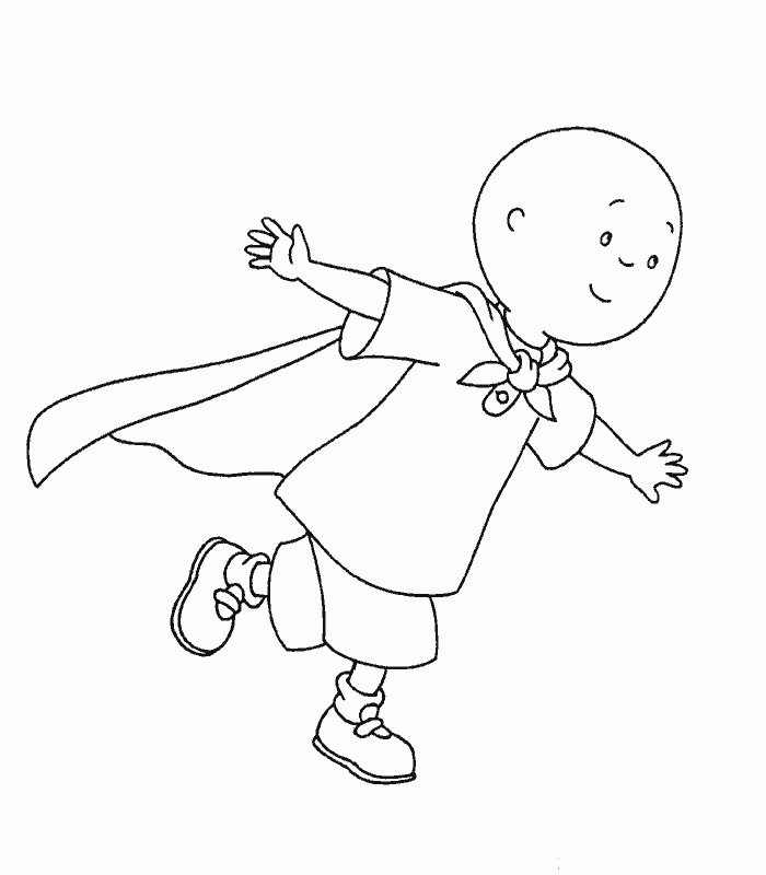 Coloriage Caillou gratuit