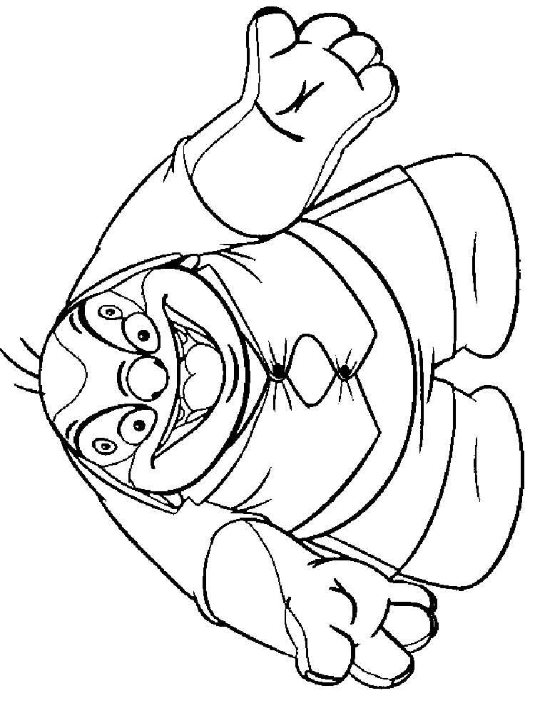 Coloriage capitaine Gantu
