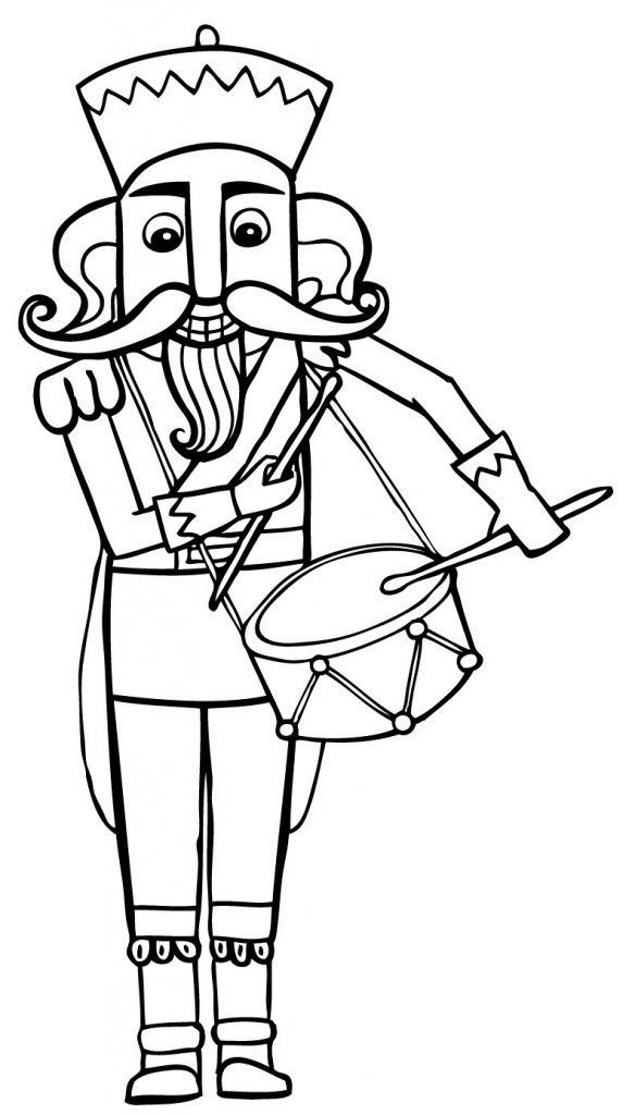 Coloriage Casse-noisette maternelle