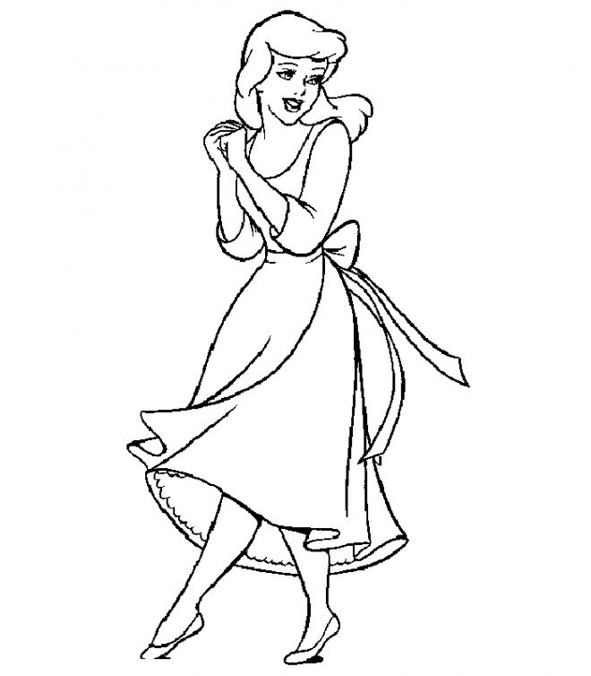 Coloriage Cendrillon #2