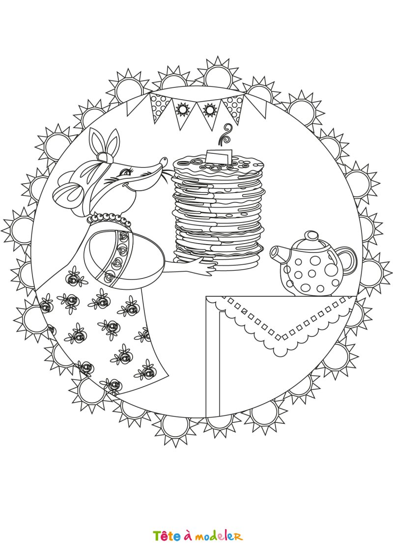 Coloriage chandeleur #05