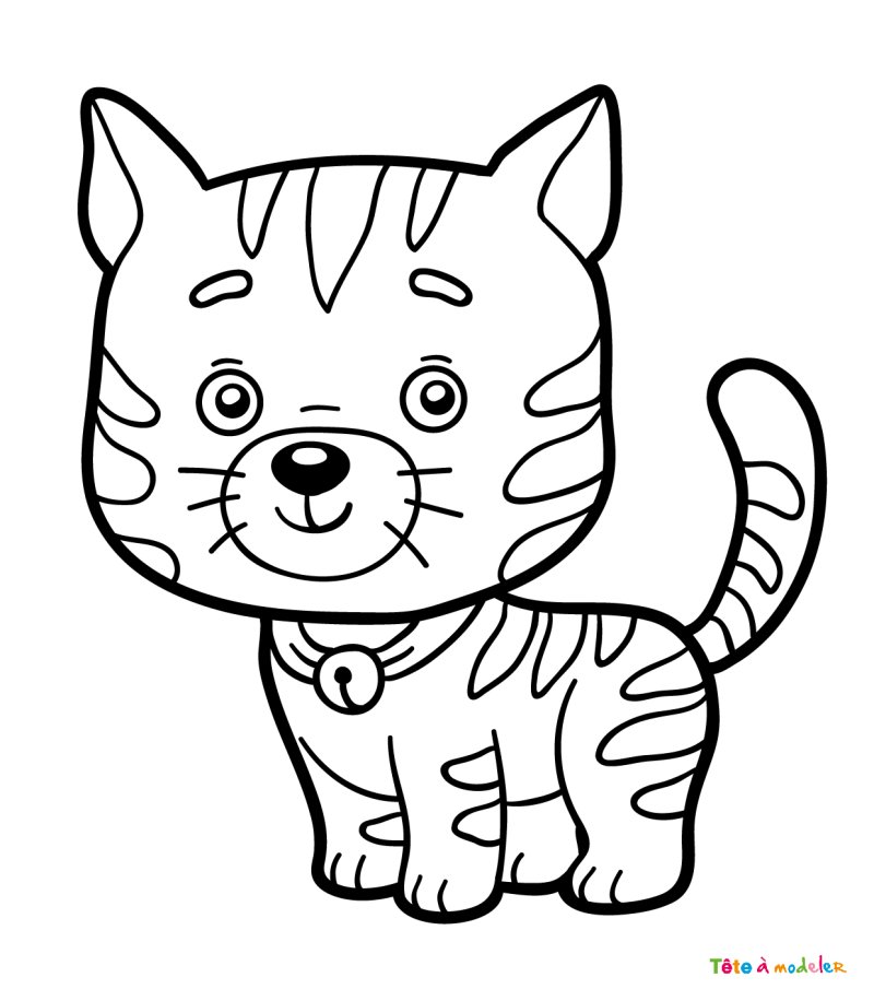 Coloriage chat #11
