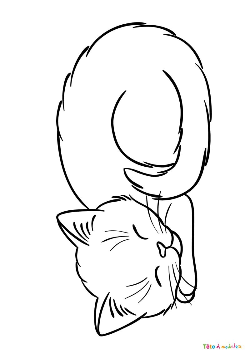 Coloriage chat #15