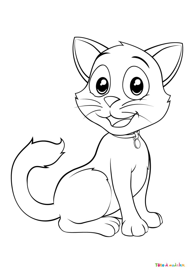 Coloriage chat #20