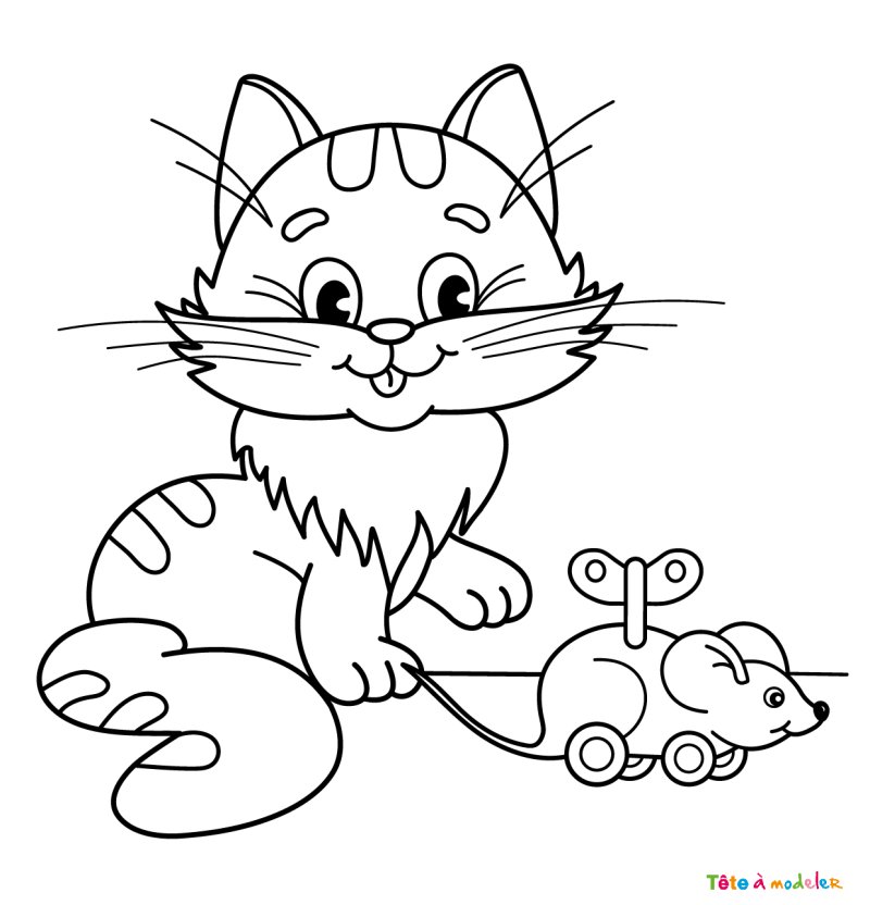 Coloriage chat #22