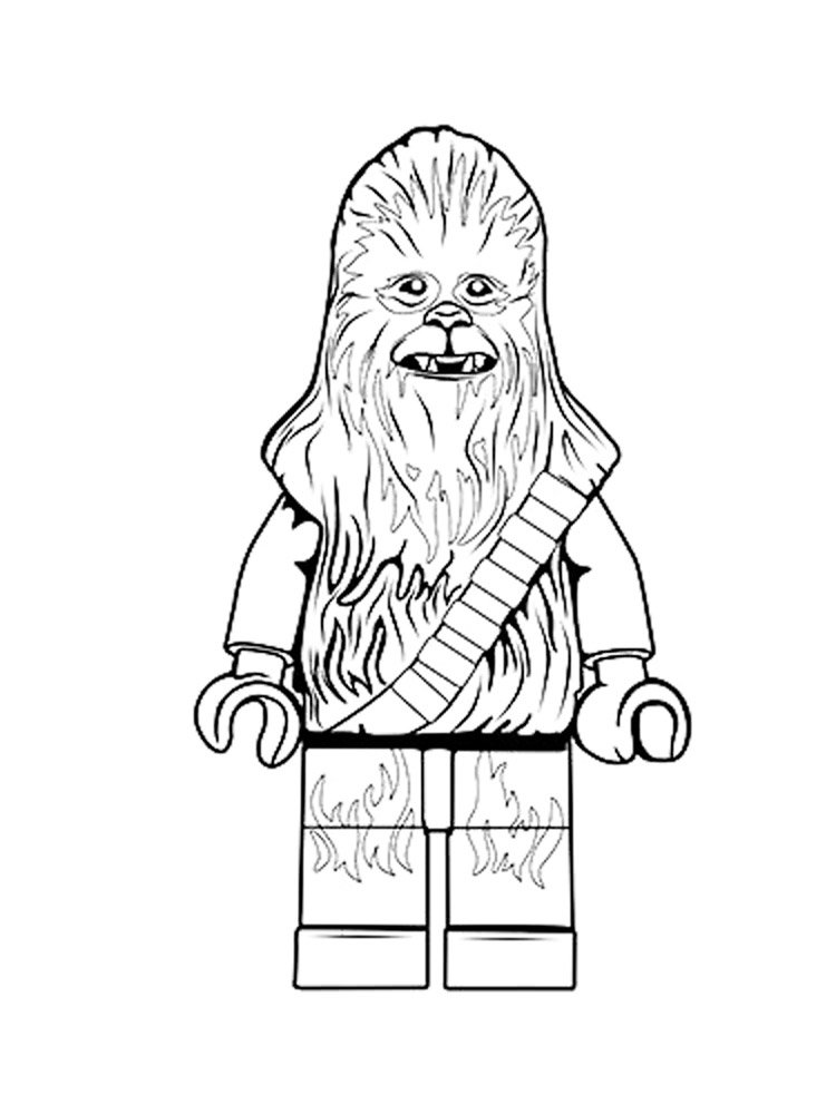 Coloriage Chewbacca lego