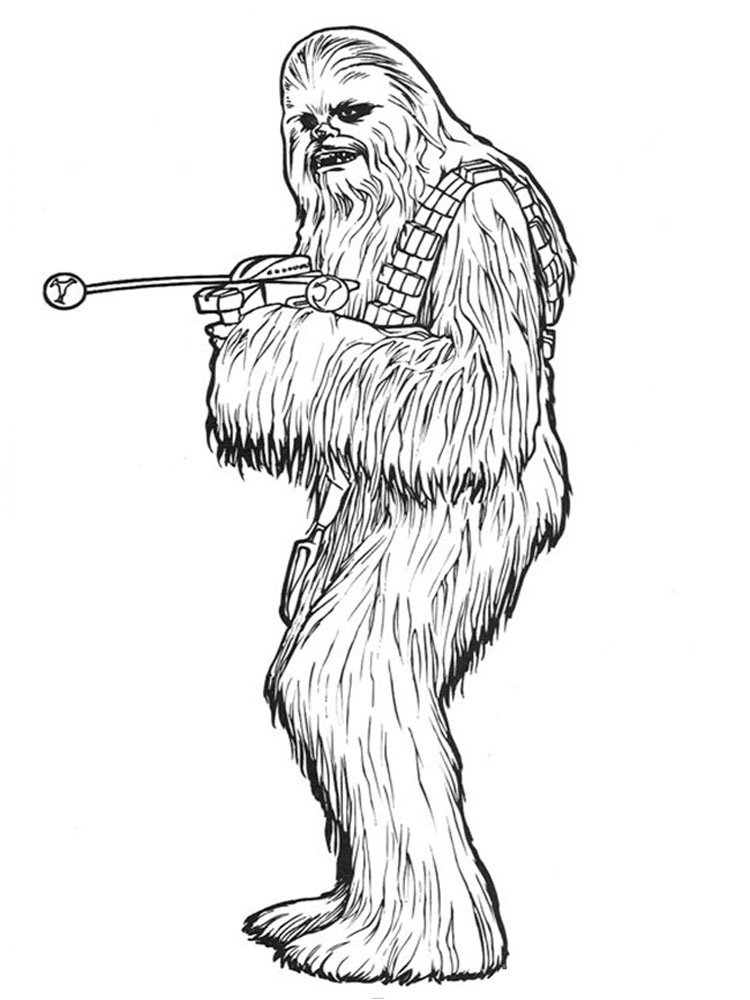 Coloriage chewbacca