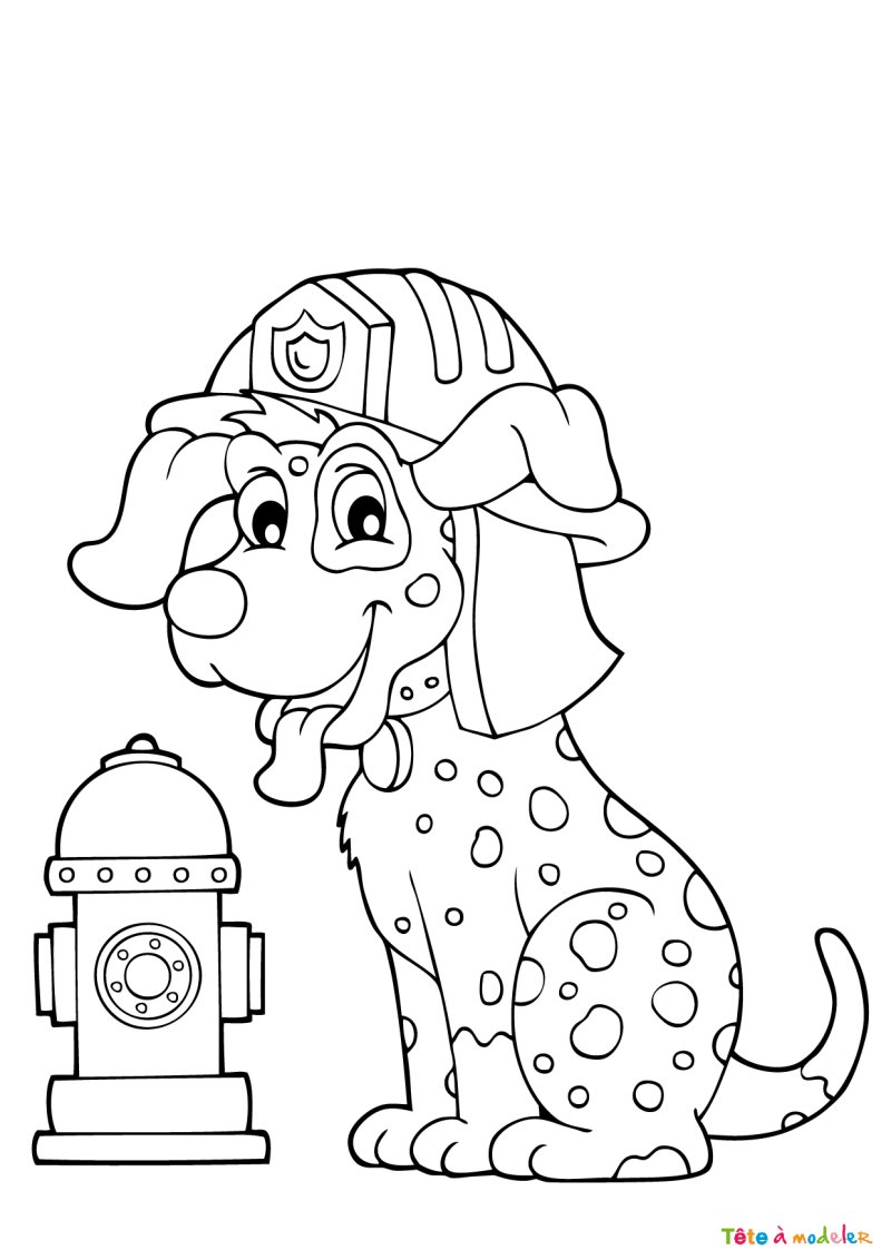 Coloriage chien #05