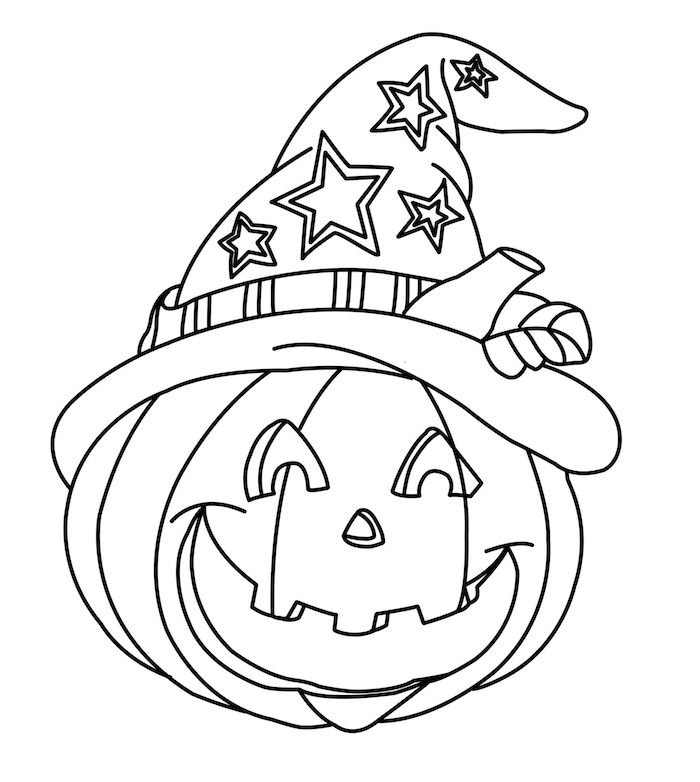 Coloriage citrouille halloween