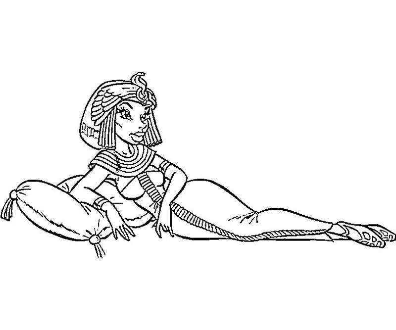 Coloriage Cleopatre d'Asterix