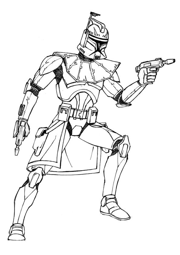 Coloriage clone Star Wars
