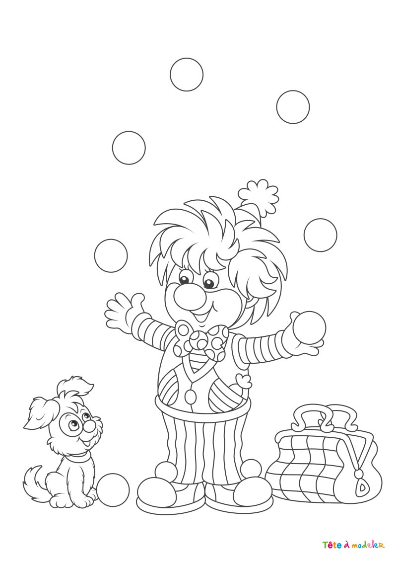 Coloriage Clown #10