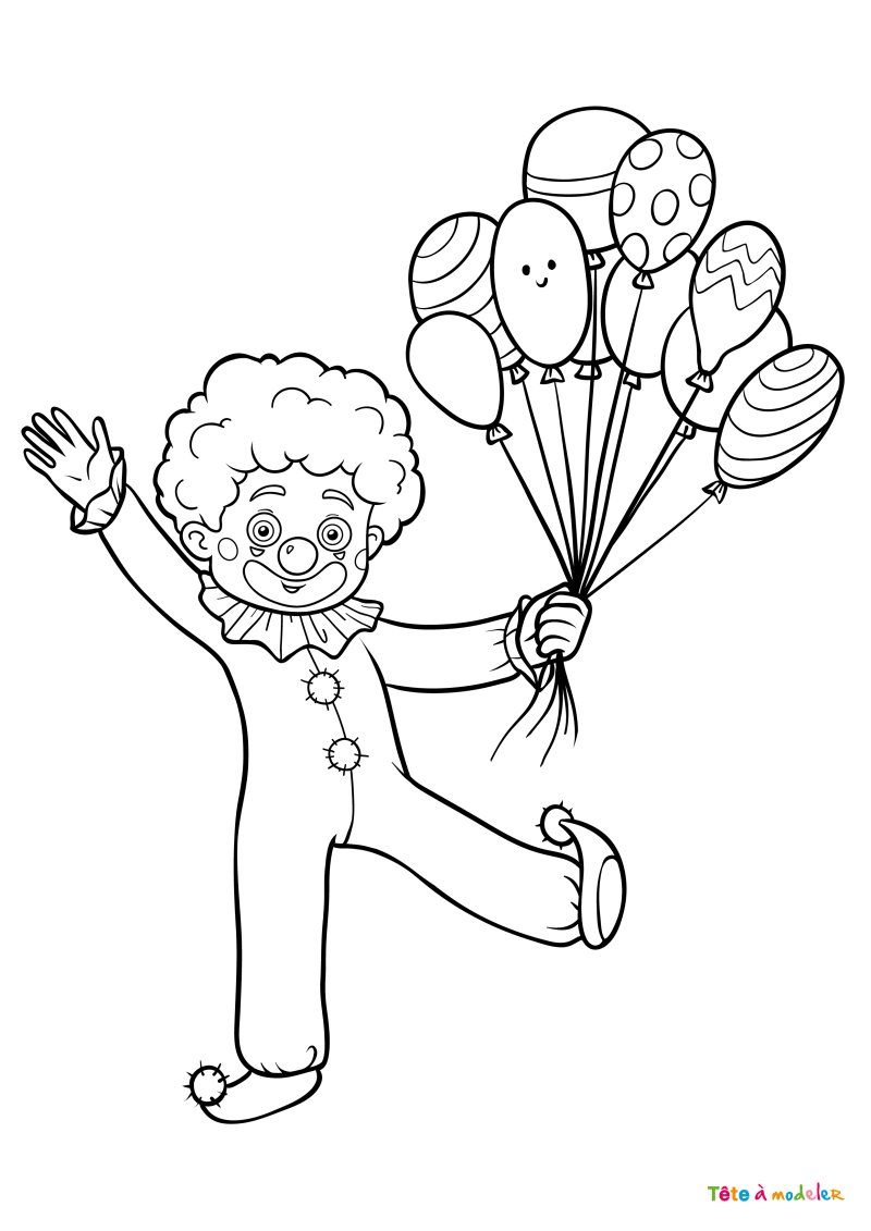 Coloriage Clown #11