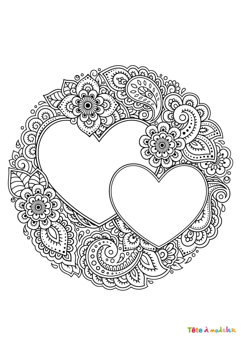 Coloriage coeur