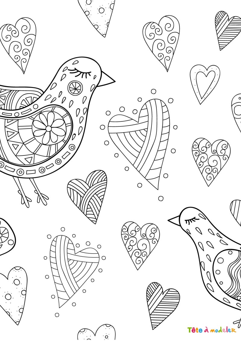 coloriage coeur