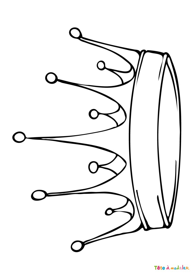 Coloriage d'une couronne gratuit