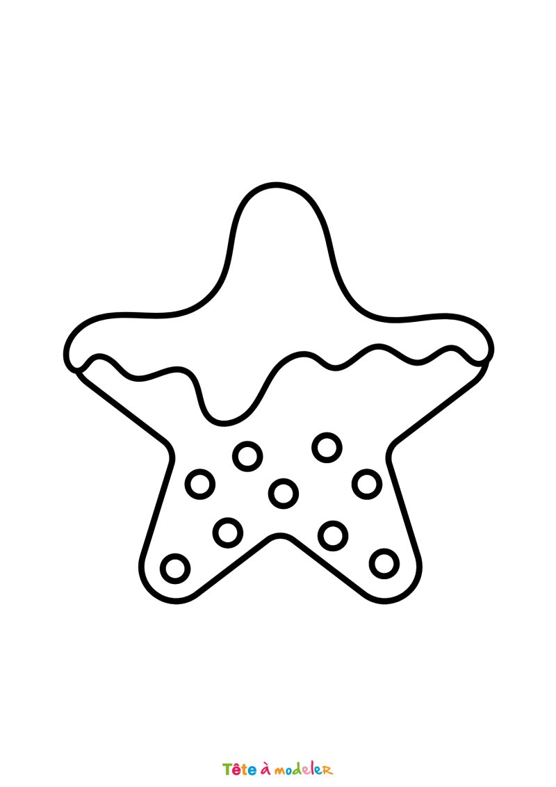 Le coloriage d'une étoile de Noël mignonne à imprimer