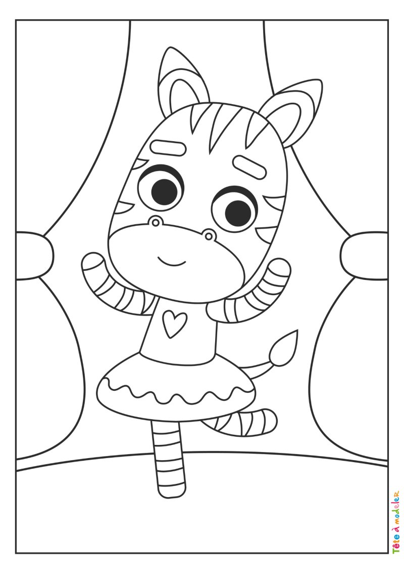 Coloriage danse #05