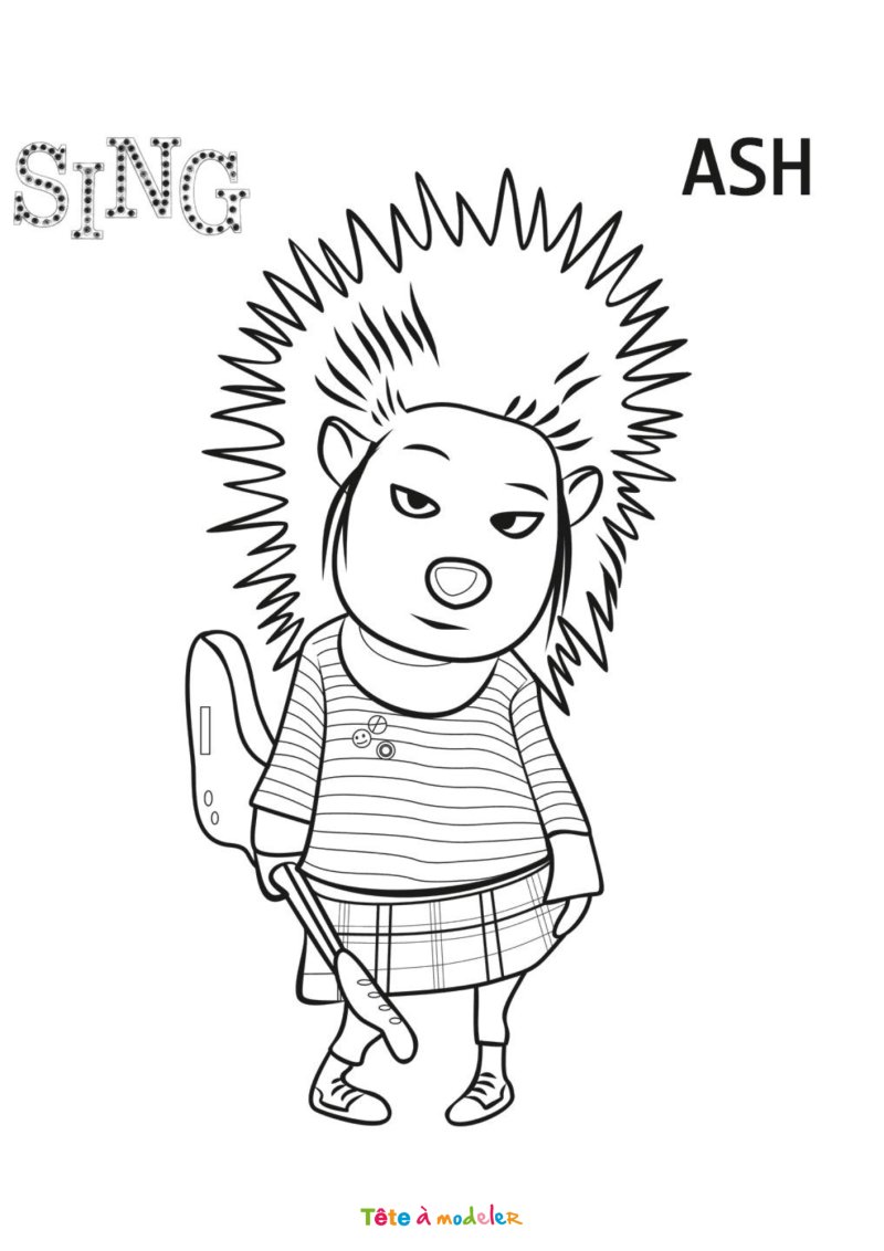 Coloriage de Ash