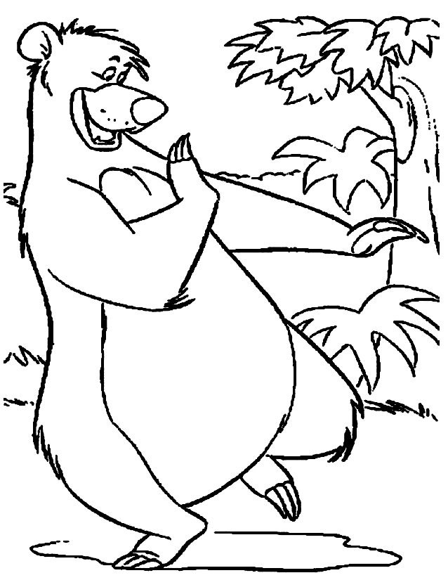 Coloriage de Baloo