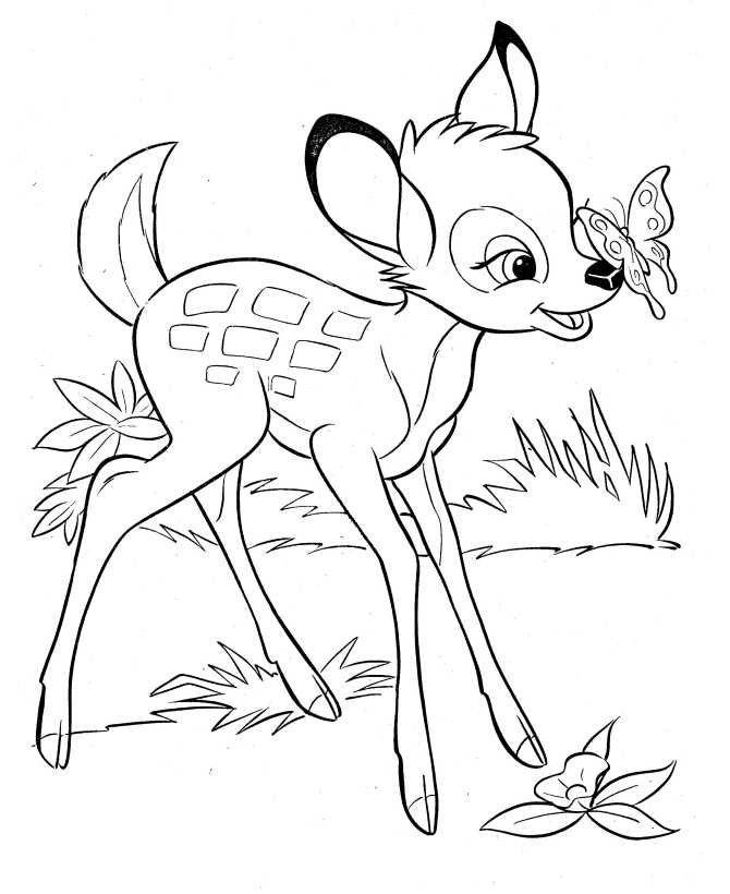 Coloriage de Bambi gratuit