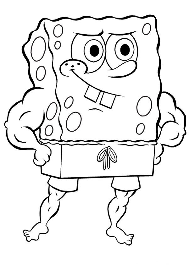 Coloriage de Bob l'éponge en ligne