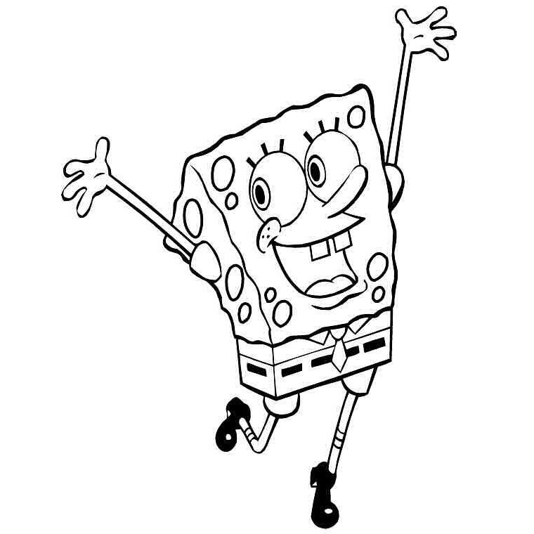 Coloriage de Bob l'éponge gratuit