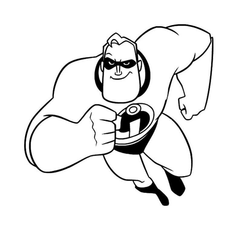 Coloriage de Bob Parr