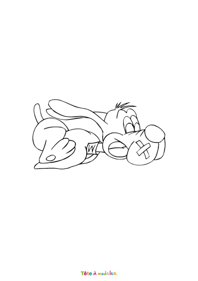 Coloriage de Boule et Bill facile