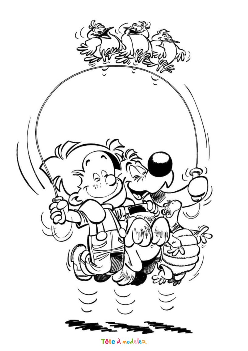 Coloriage de Boule et Bill gratuit