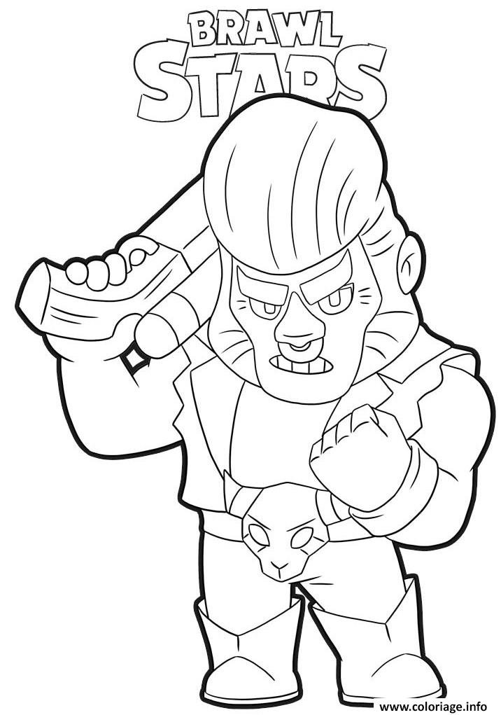 Coloriage de Bul de Brawl Stars