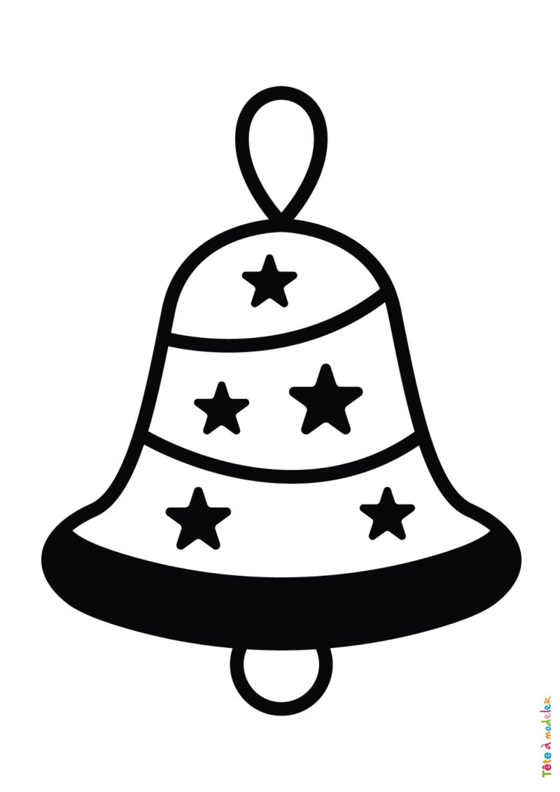 Coloriage de cloche de Pâques