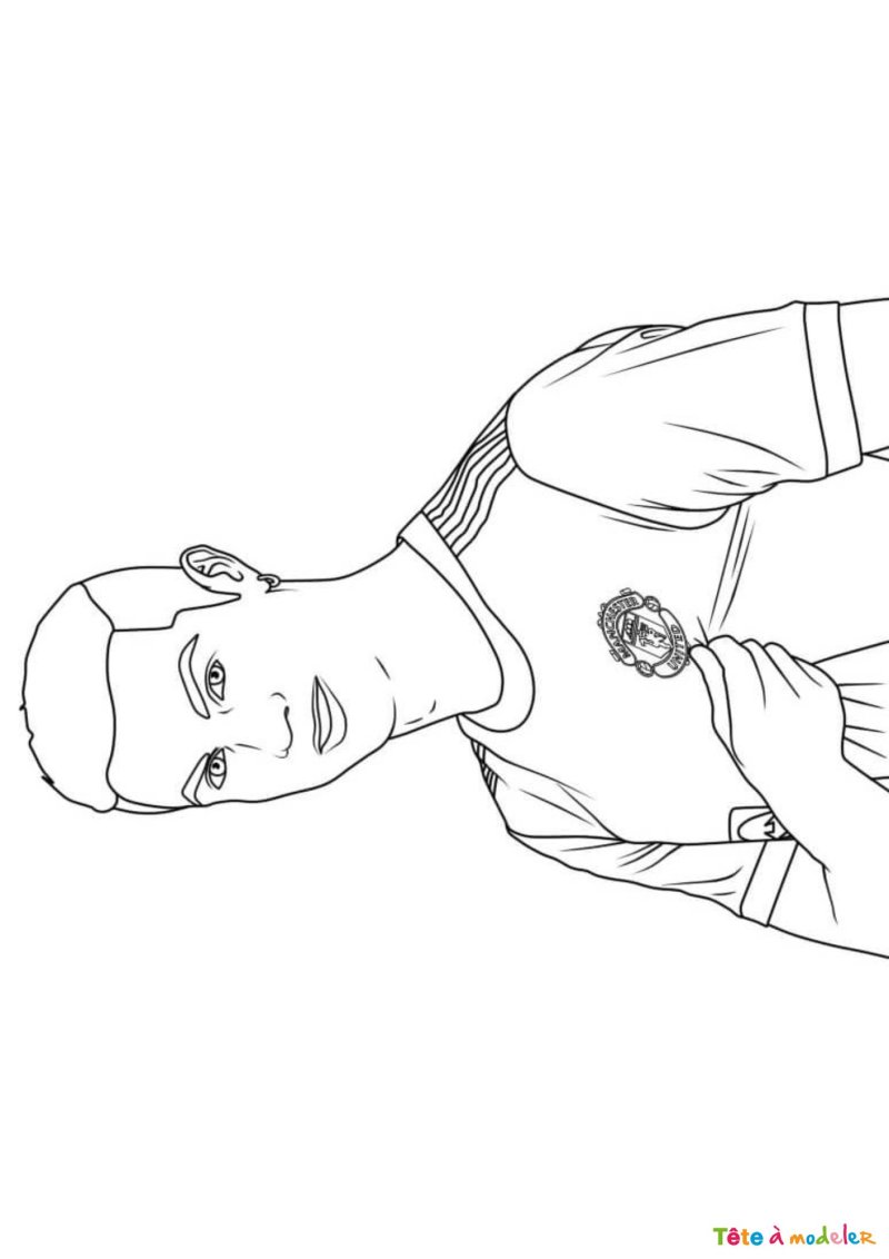 Coloriage de Cristiano Ronaldo