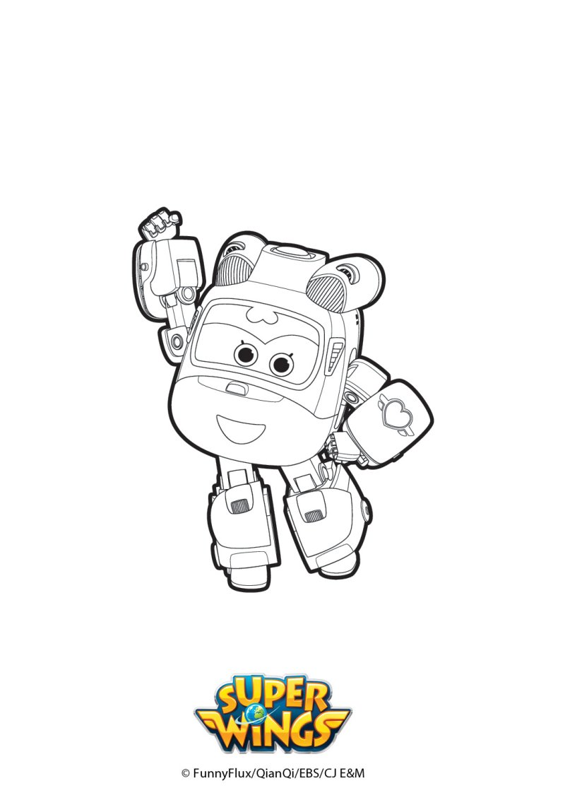 Coloriage de Dizzy - Super Wings