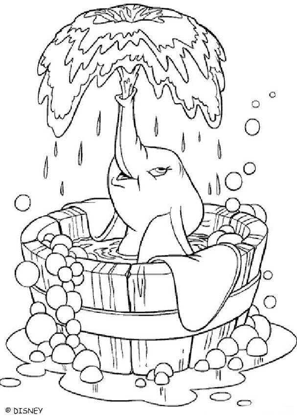 Coloriage de Dumbo à imprimer